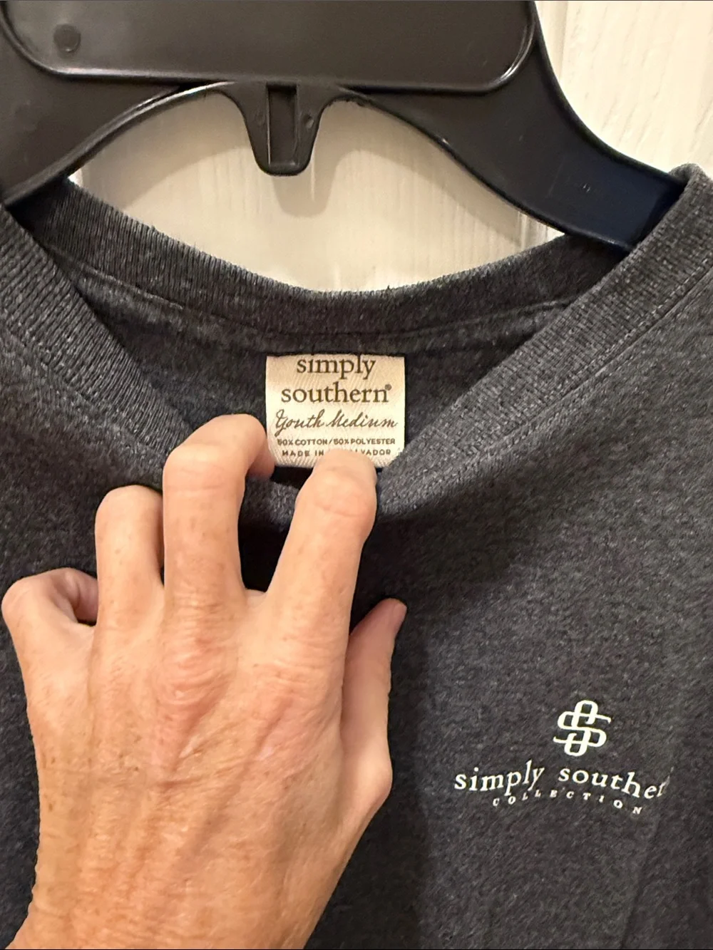 Simply Southern Kids Long-Sleeve Tee - Pink, Red, Charcoal